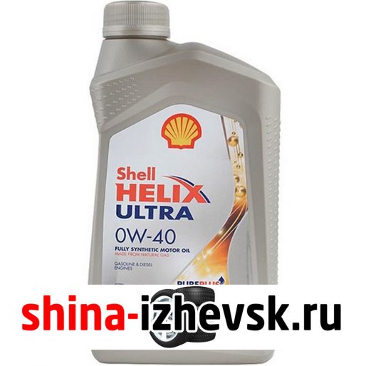 Моторное масло для автомобиля Shell Helix Ultra 0W-40, 1л в Ижевске